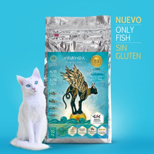 KA AYURVEDA Only Fish Gatos Sin Gluten