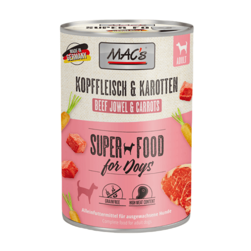 MAC's Perro Carrillera de Vacuno y Zahahorias 400gr