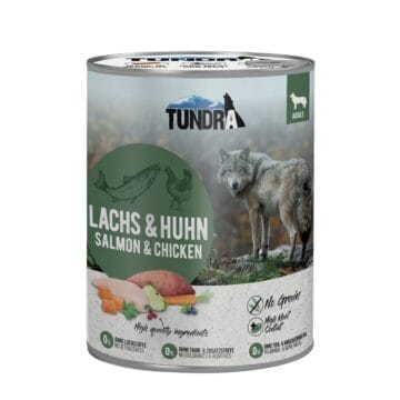 Tundra Perro Comida Húmeda Salmón y Pollo Lata individual 800gr