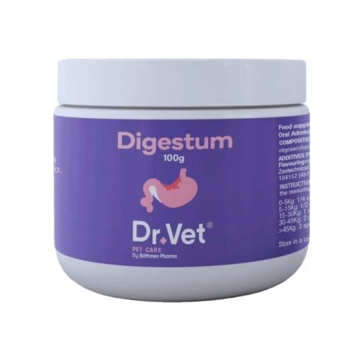 Dr+Vet Digestum, Suplemento Natural, Salud Digestiva Perros y Gatos