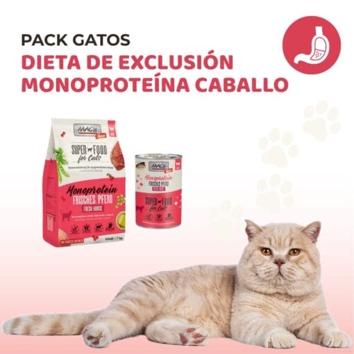 Dieta de exclusión Gatos - Monoproteina Caballo