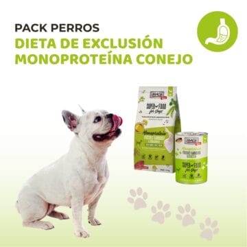 Perros - DIETA DE EXCLUSIÓN O DESCARTE MONOPROTEÍNA CONEJO